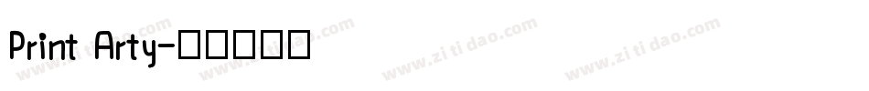 Print Arty字体转换